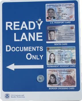 how to get rfid passport card with ready lane|ready lanes port of entry.